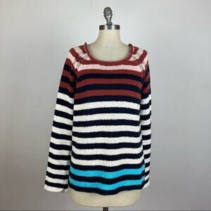 Anthropologie MOTH Multicolor Striped Sweater